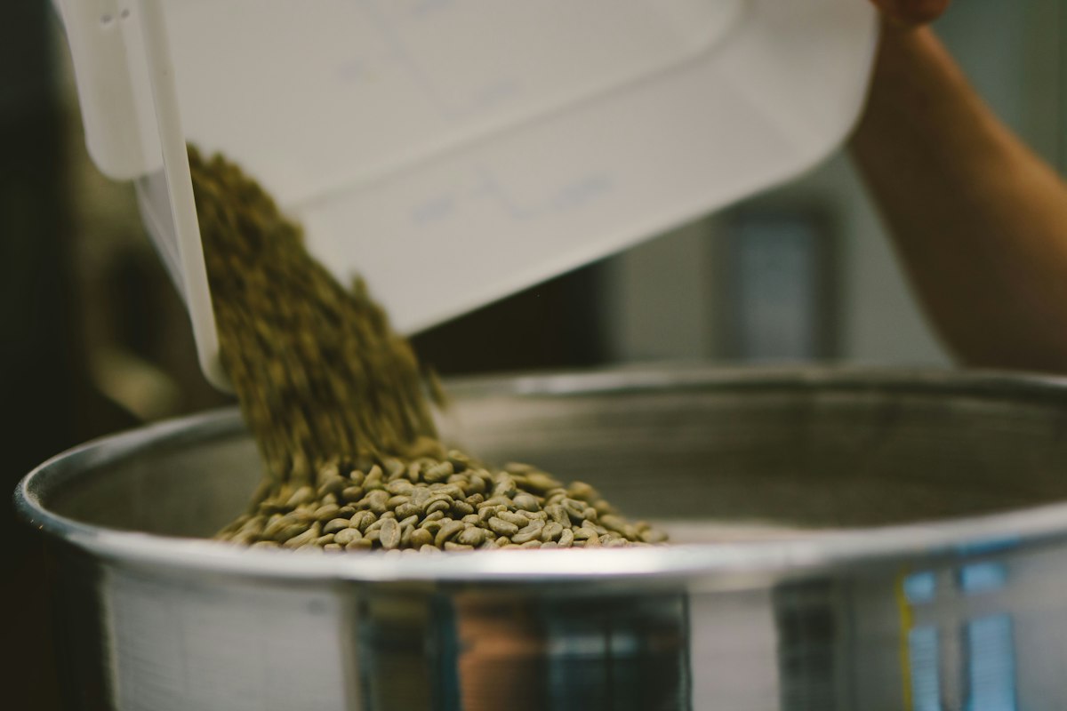 Premium coffee roasting equipment display